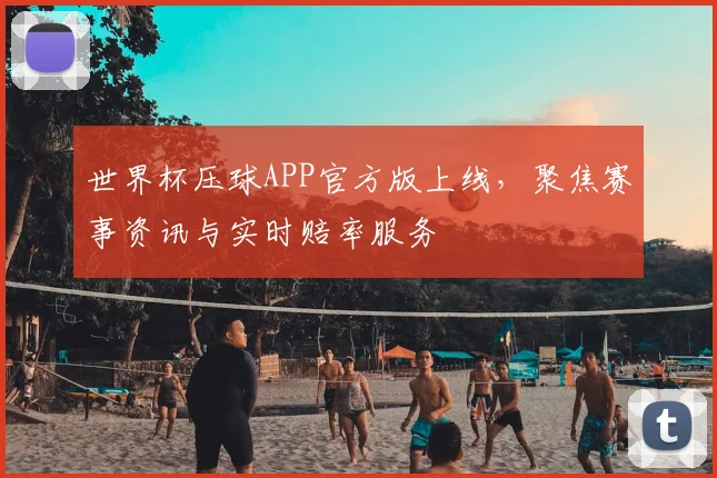 世界杯压球APP官方版上线，聚焦赛事资讯与实时赔率服务